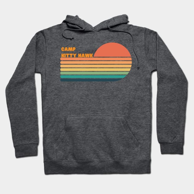 Camp Kitty Hawk Hoodie by Life Happens Tee Shop